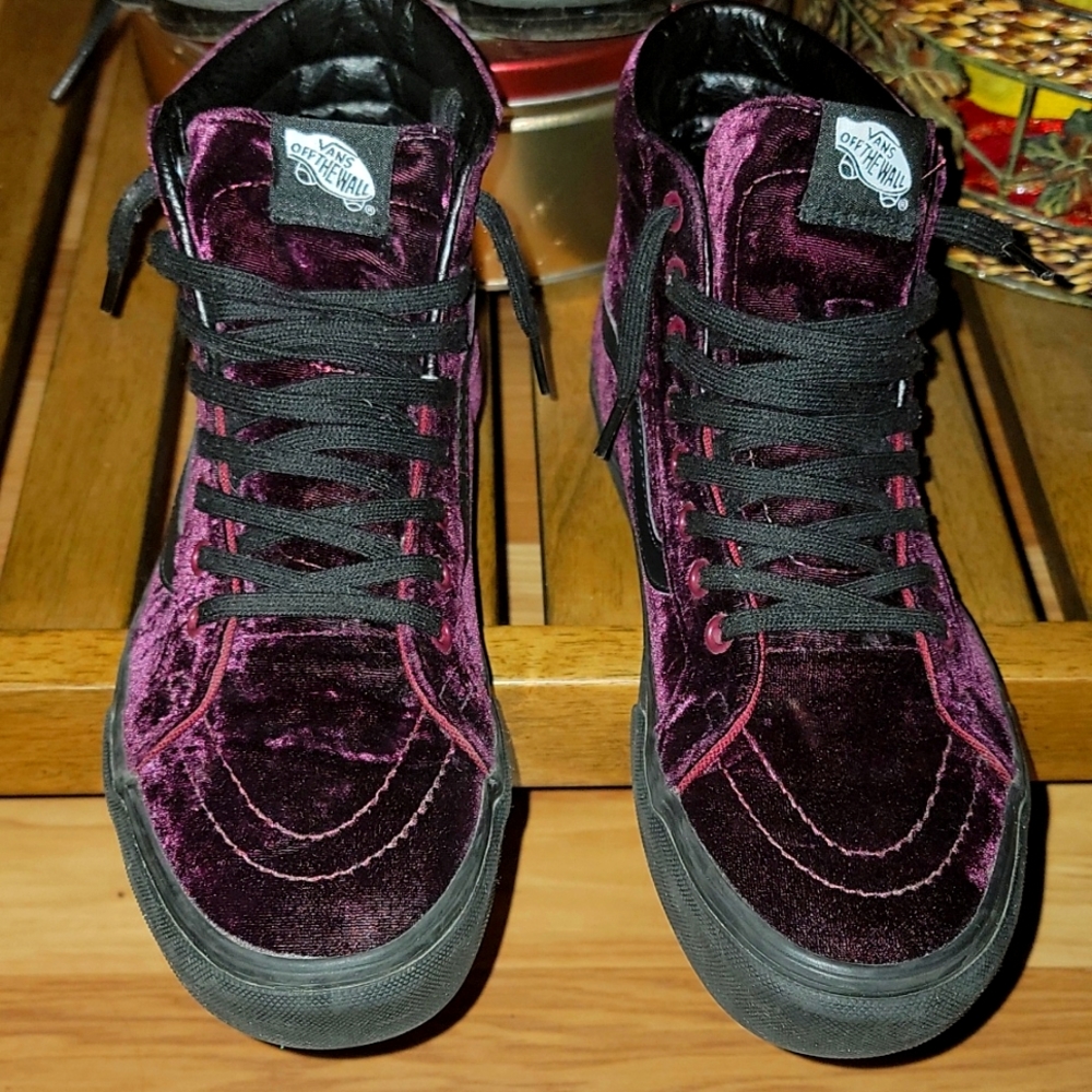 Crushed Velvet Vans